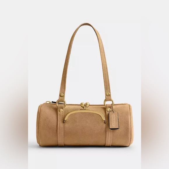 Coach Handbags - Coach Kisslock Barrel Bag 18